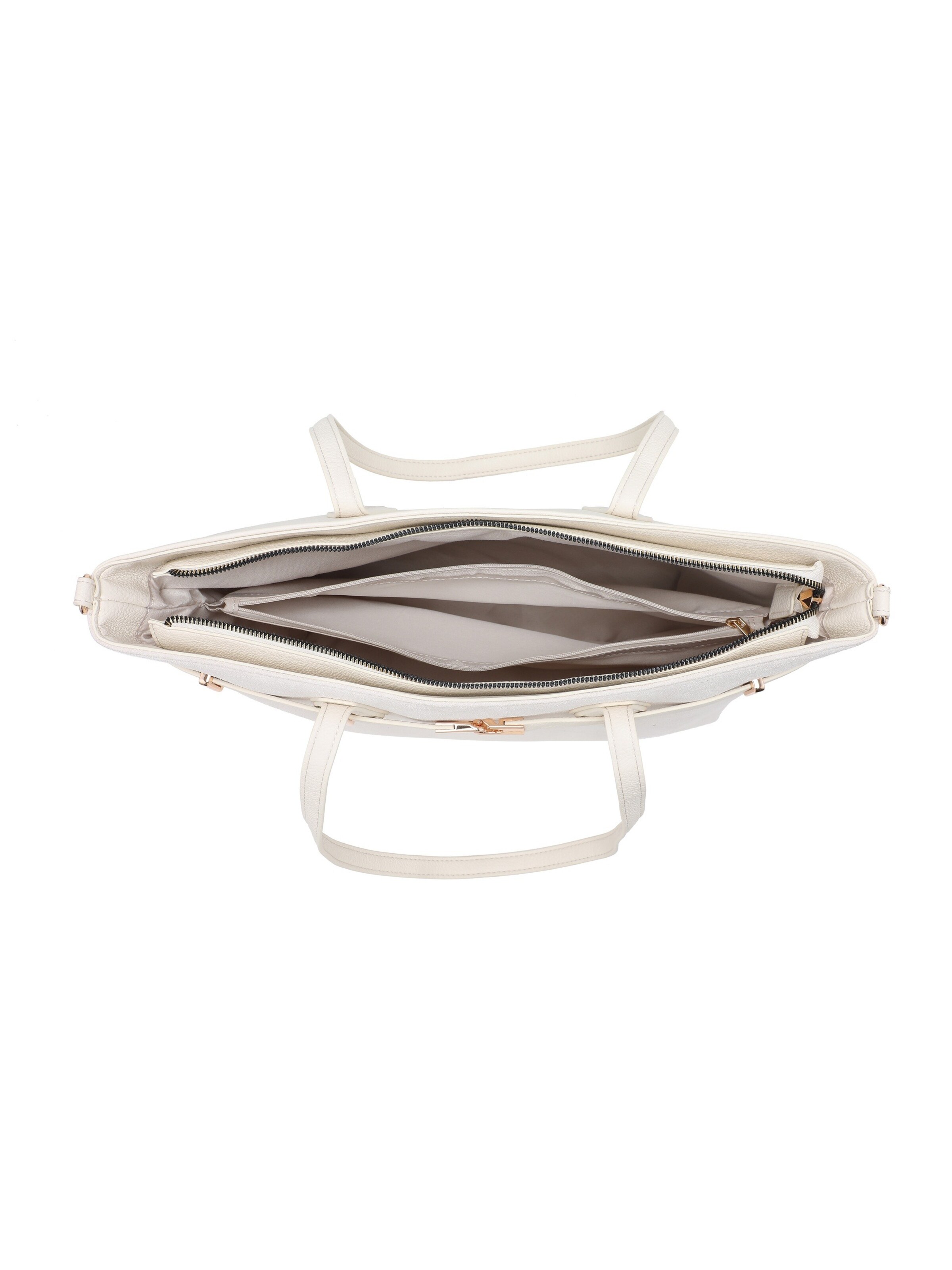 Borsa a mano 'Borsa a Mano Donna Ecopelle - Modello KSD52134 con Tracolla Staccabile' di Kassandra in beige