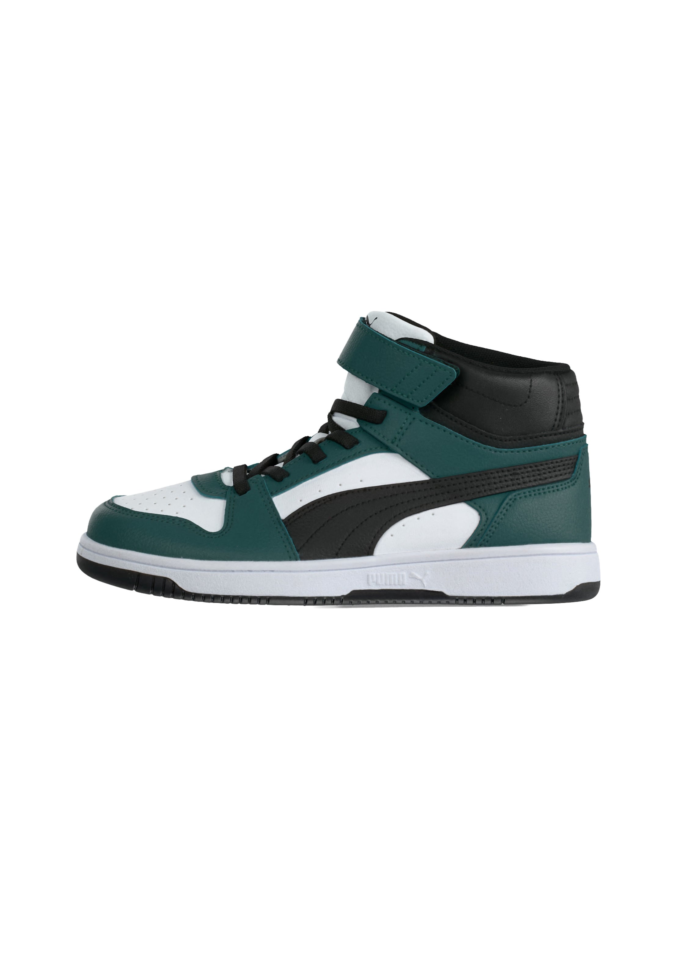 PUMA Σνίκερ 'Rebound Slam Mid AC PS' σε πράσινο: μπροστά