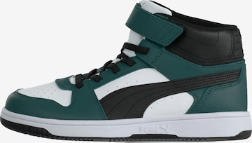 Baskets 'Rebound Slam Mid AC PS' PUMA en vert : devant