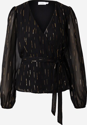 VILA - Blusa 'GOLD' en negro: frente