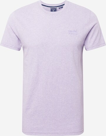 T-Shirt Superdry en violet : devant