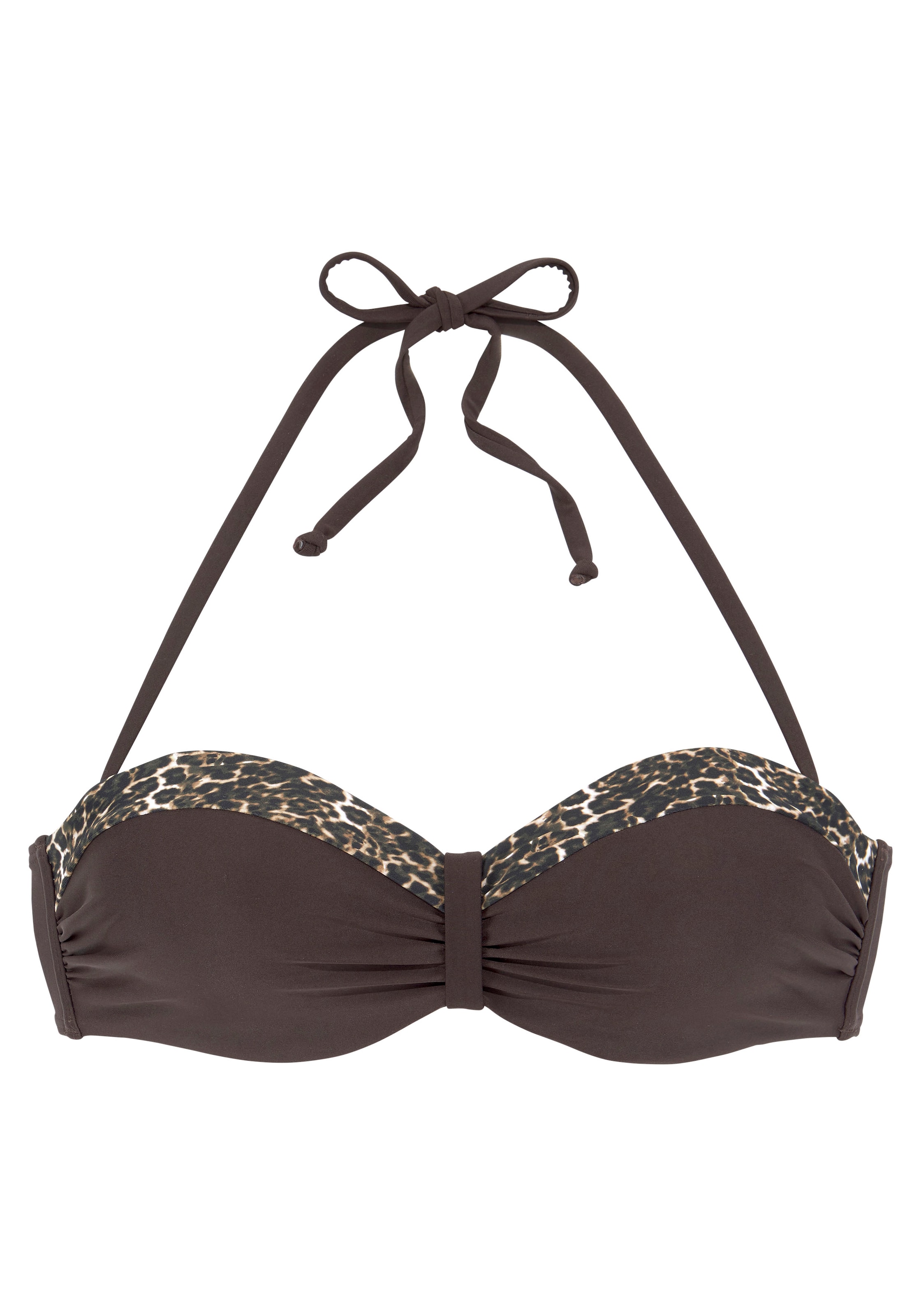 LASCANA Bikini top in Brown: front