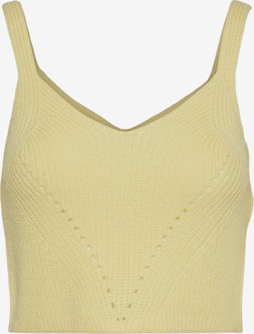 VERO MODA Knitted top 'Henja' in Yellow: front