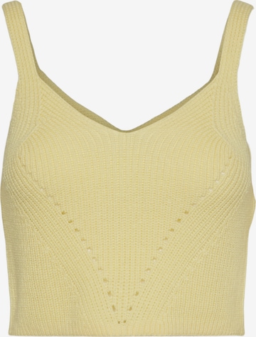 Top in maglia 'Henja' di VERO MODA in giallo: frontale