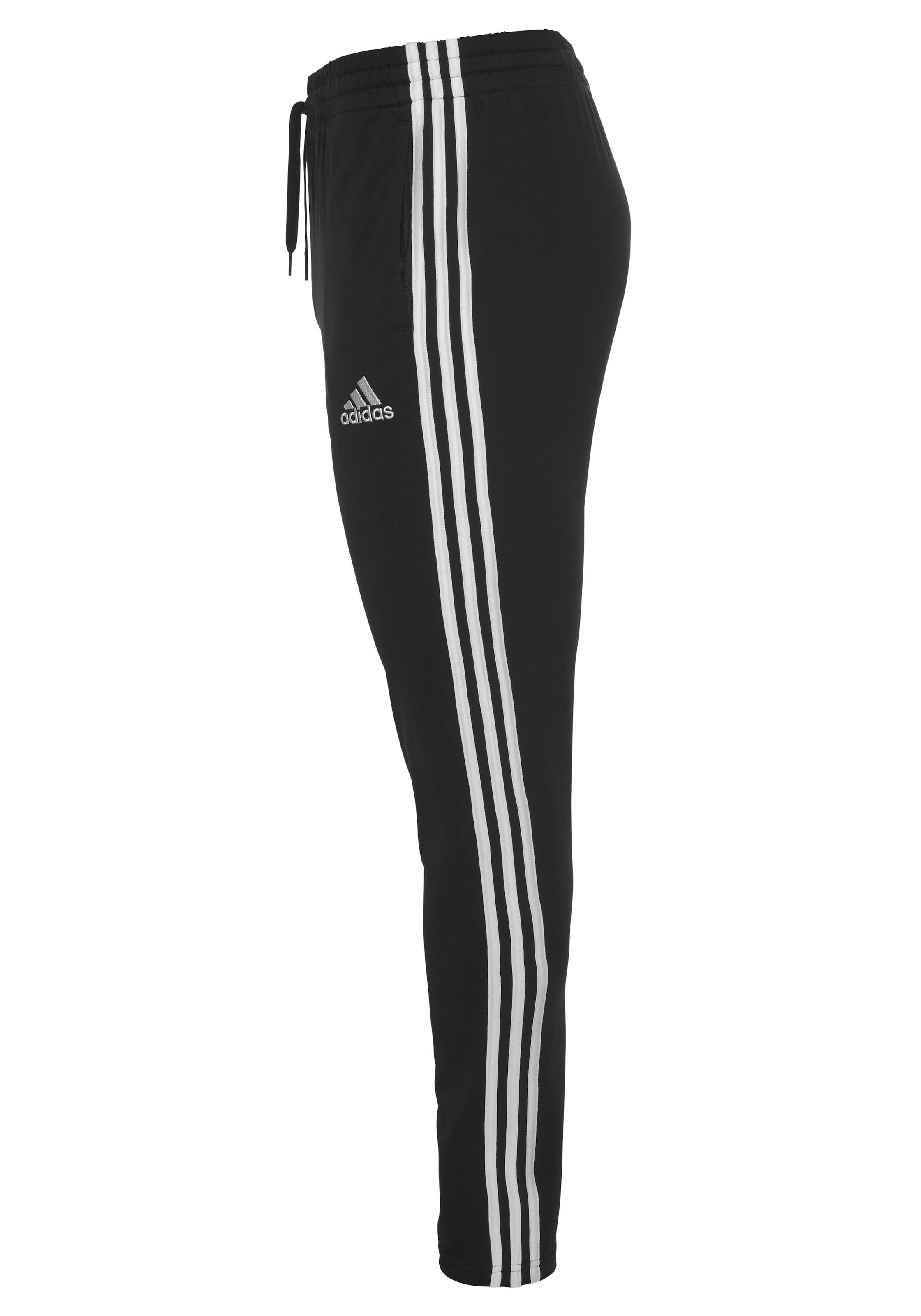 ADIDAS SPORTSWEAR Tapered Urheiluhousut 'Essentials' värissä musta