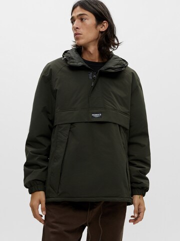 Pull&Bear Between-Season Jacket in Green: front