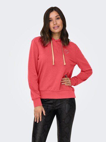 ONLY Sweatshirt 'NOLI' i pink: forside