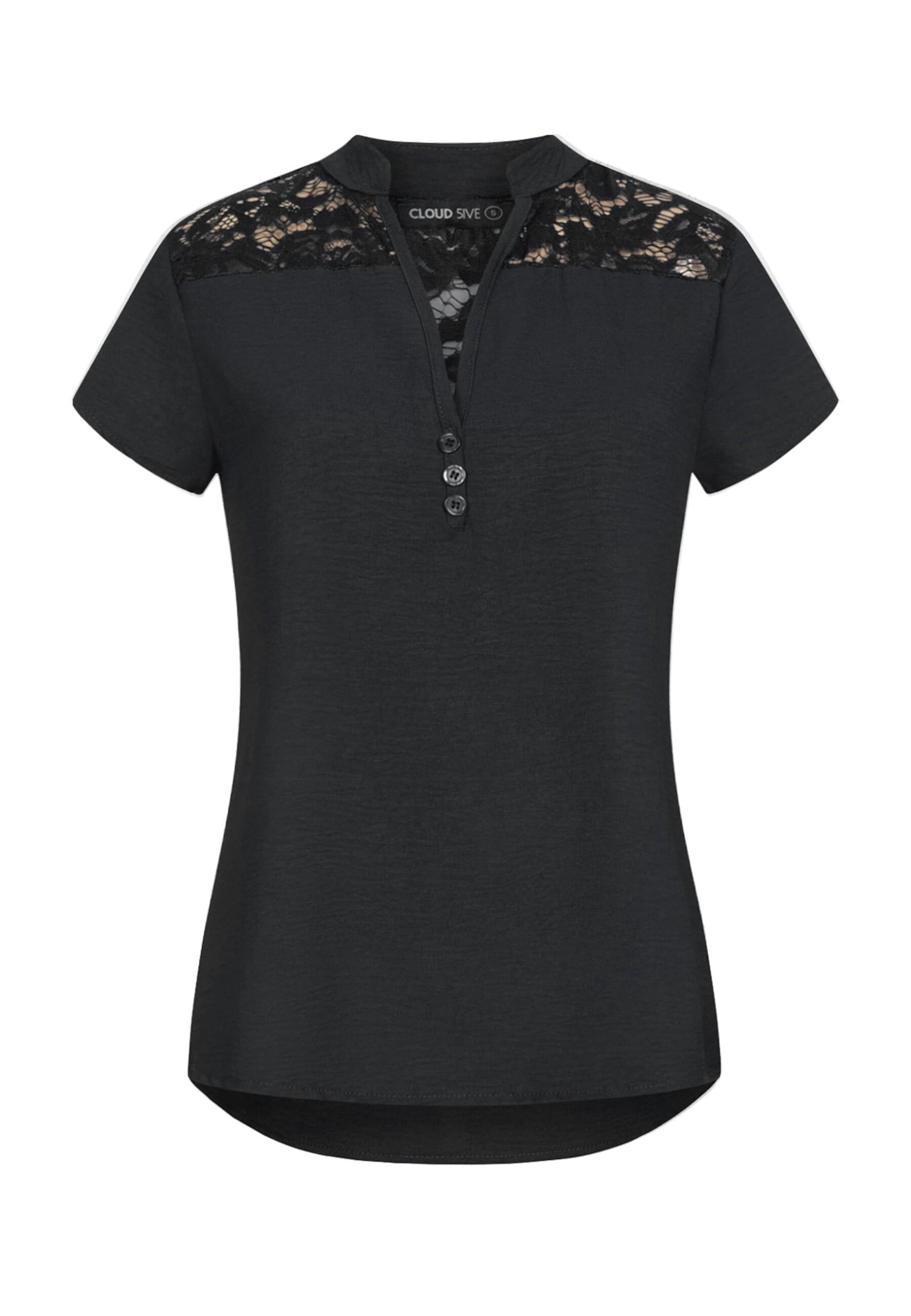 Cloud5ive Bluse in Schwarz: Vorderseite