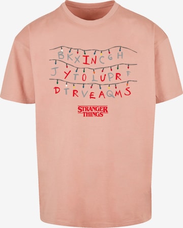 T-Shirt 'Stranger Things In Your Dreams Netflix TV Series' F4NT4STIC en beige : devant