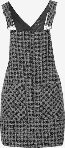 KOROSHI Haalarimekko värissä musta: etupuoli