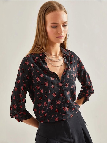 Bianco Lucci Blouse in Zwart