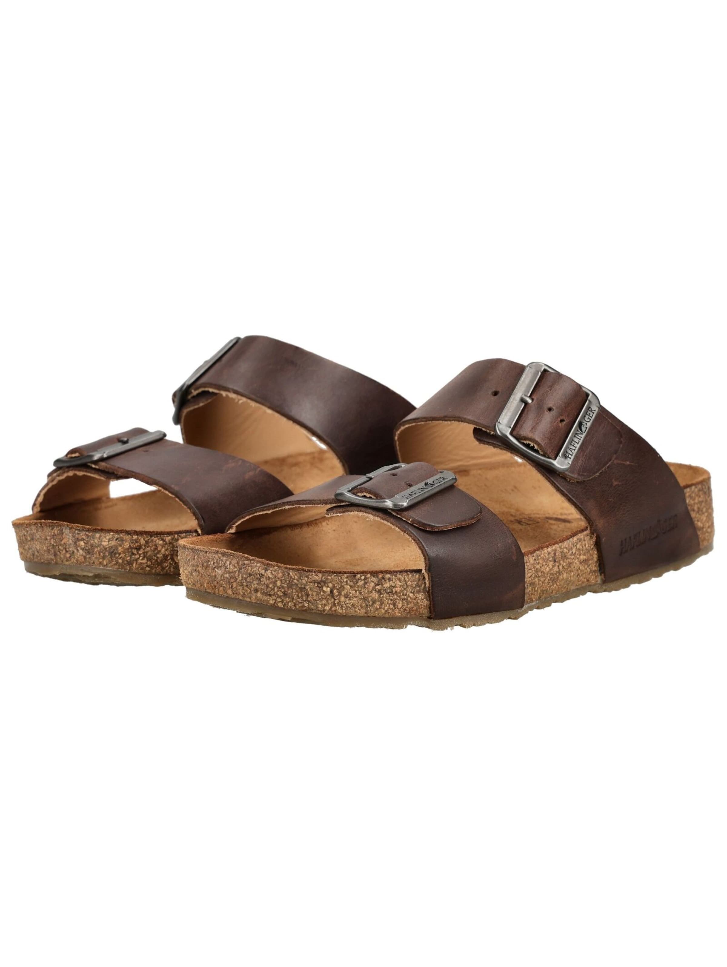 HAFLINGER Pantolette in Braun