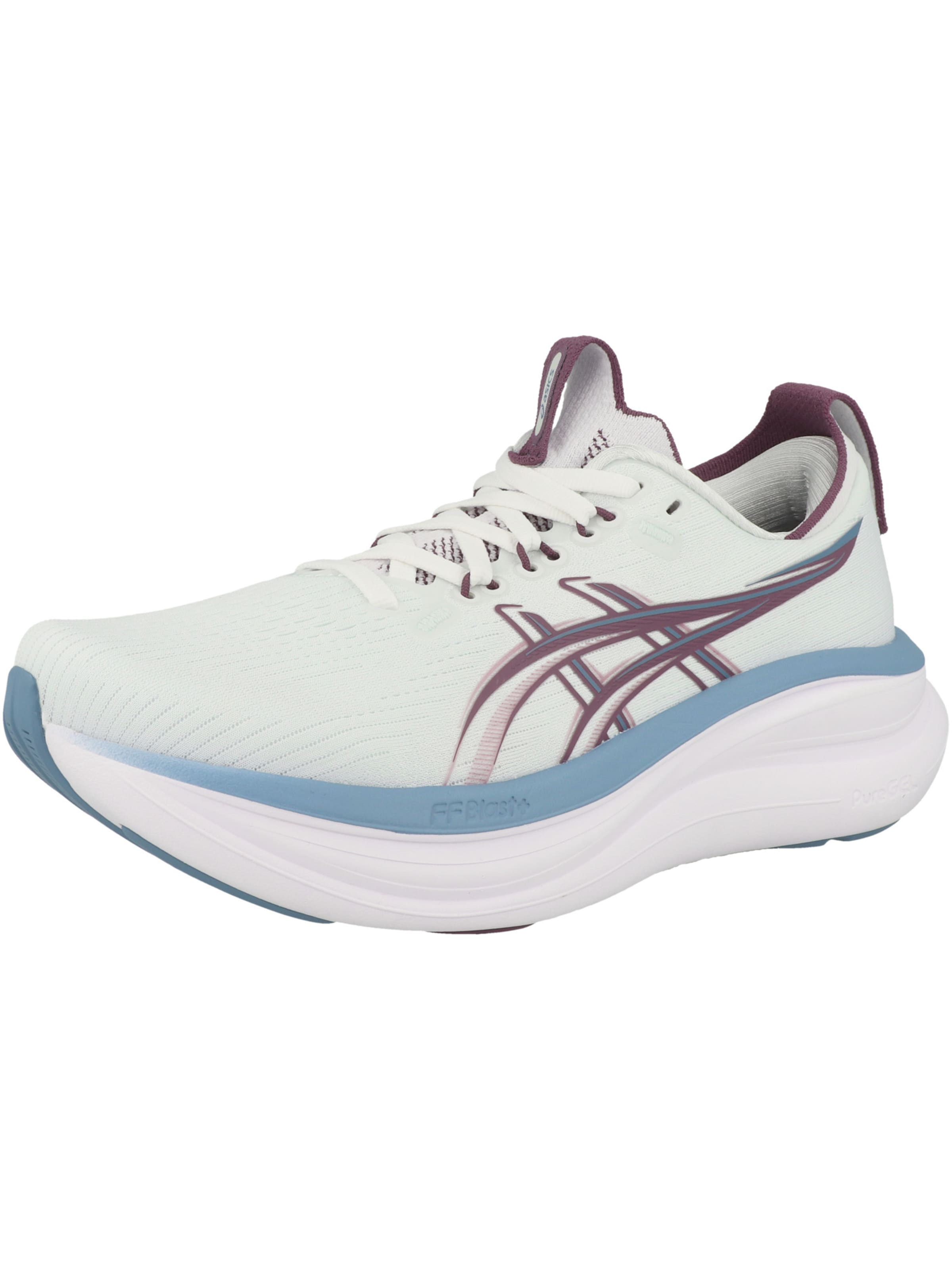 ASICS Sapatilha de corrida 'Gel-Nimbus 28' em azul claro / castanho ferrugento / branco, Vista do artigo