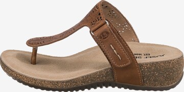 JOSEF SEIBEL T-Bar Sandals 'Natalya 17' in Brown