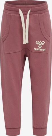 Hummel Tapered Broek in Lila: voorkant