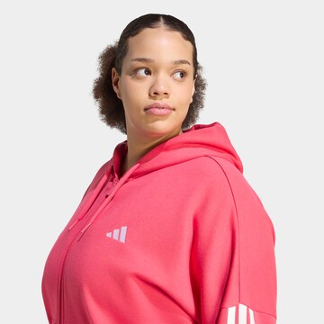ADIDAS SPORTSWEAR Athletic Zip-Up Hoodie in Pink