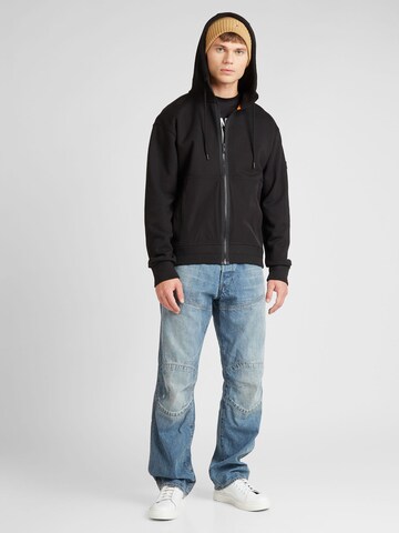 BOSS - Sudadera con cremallera 'Zebridhood' en negro