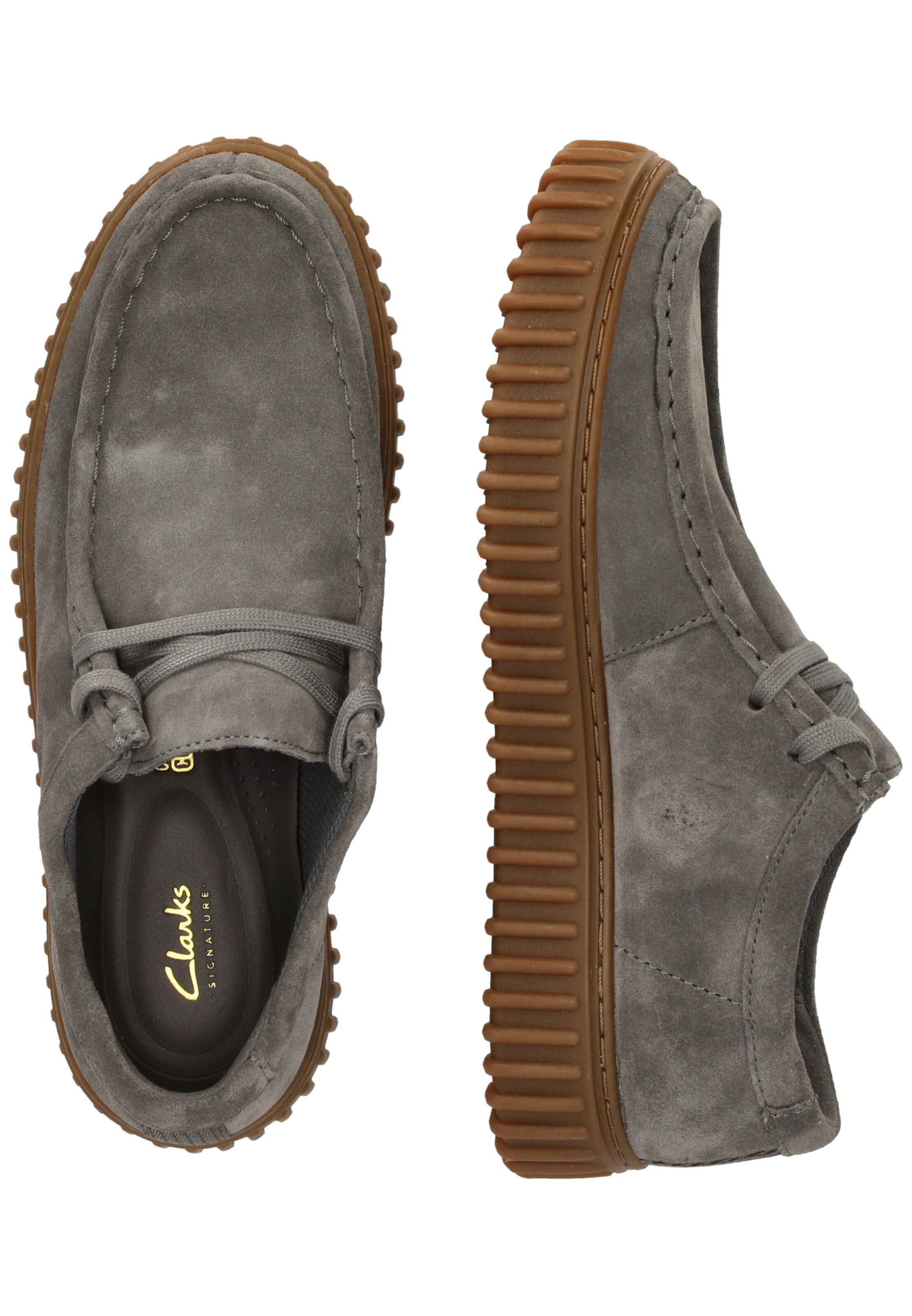 CLARKS Lace-up shoe 'Torhill Lo' in Grey