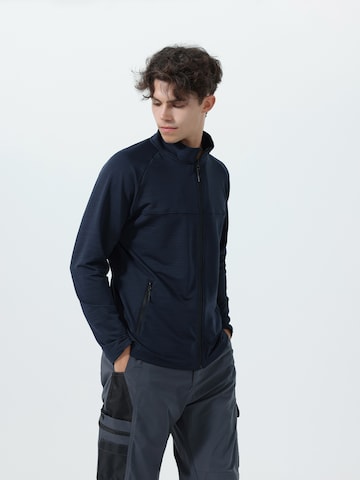 YOUTHUP Sportstrickjacke in Blau