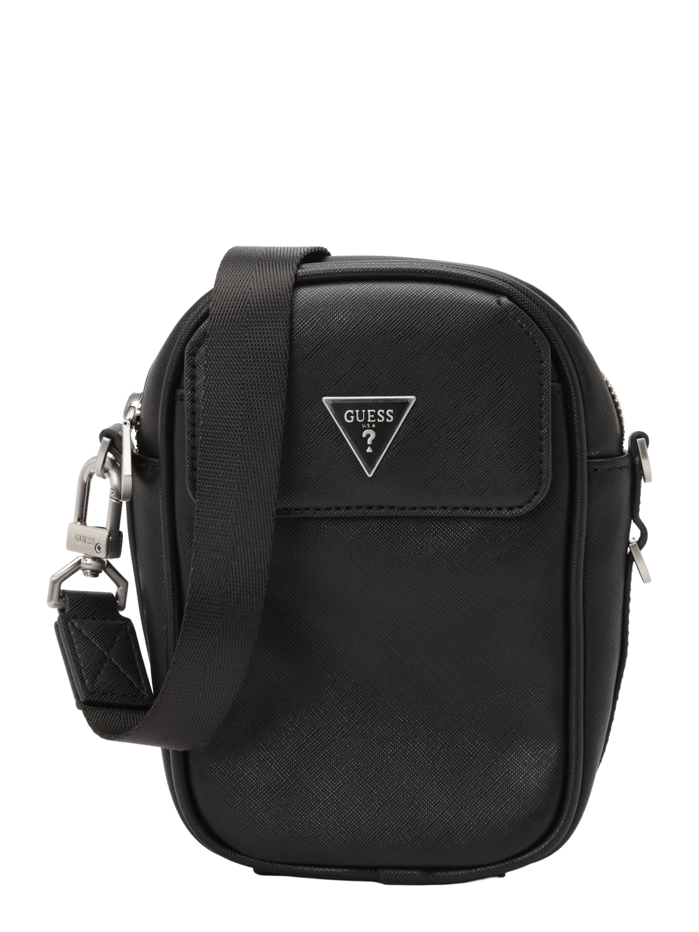 Geantă de umăr 'MILANO CROSSBODY MICRO' de la GUESS pe negru: față