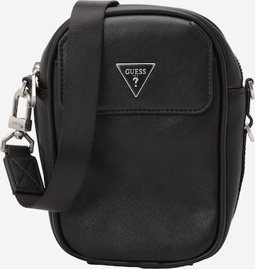 GUESS Olkalaukku 'MILANO CROSSBODY MICRO' värissä musta: etupuoli