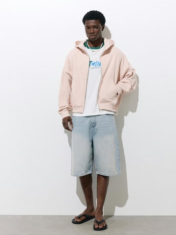 Pull&Bear Mikina 'STWD SURFER GALLER' – pink