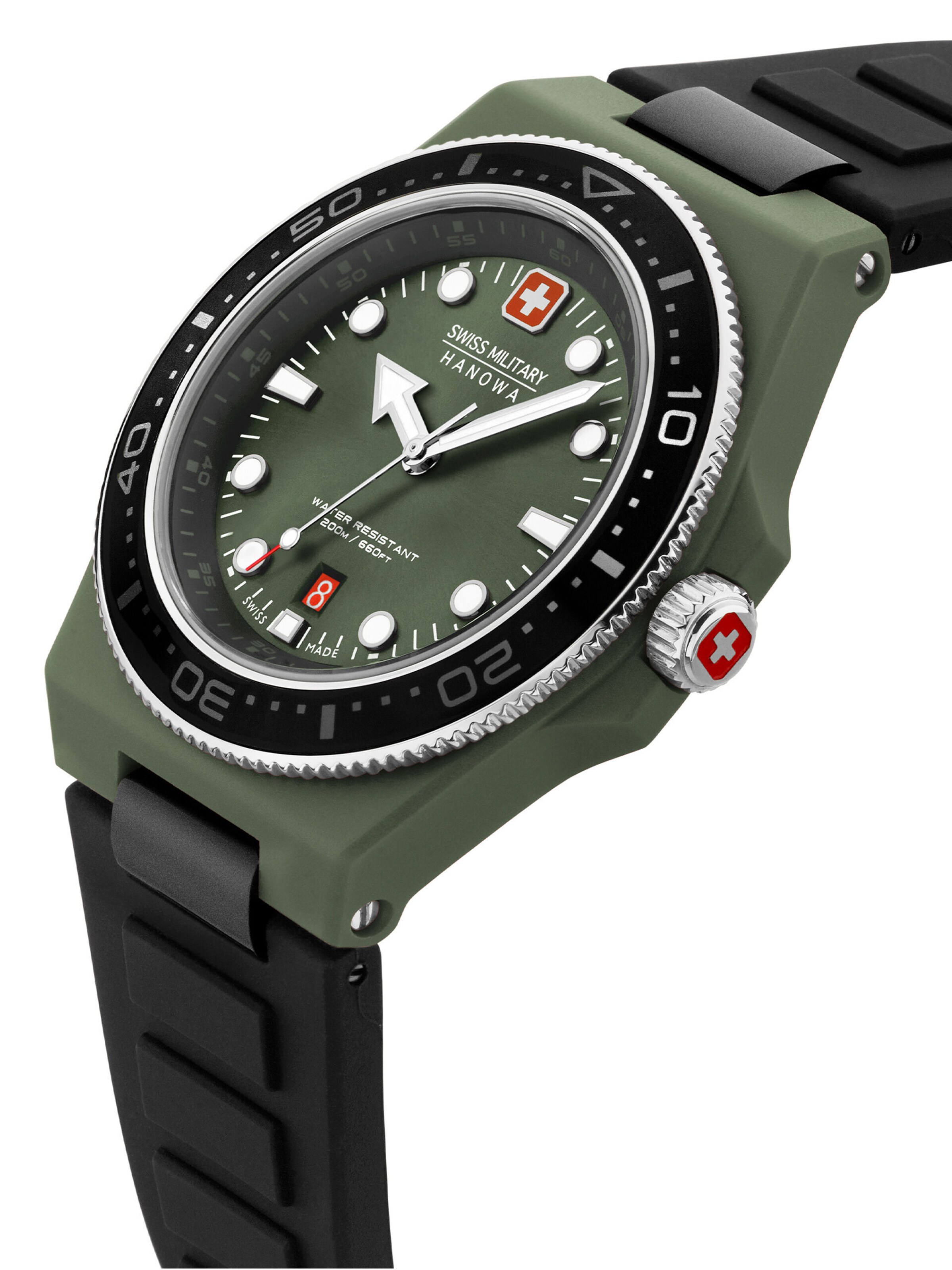 Montre à affichage analogique 'Ocean Pioneer' SWISS MILITARY HANOWA en vert