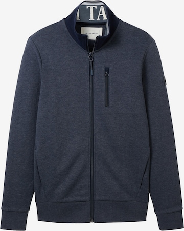 TOM TAILOR Sweat jacket in Blue: front