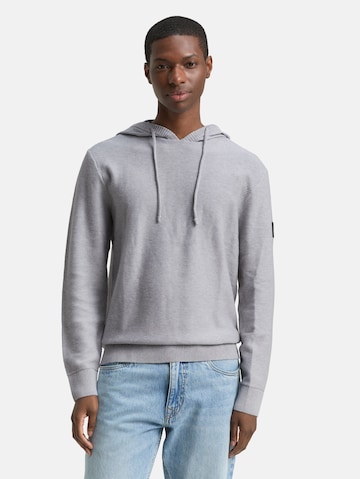 TOM TAILOR DENIM Sweater in Grey: front