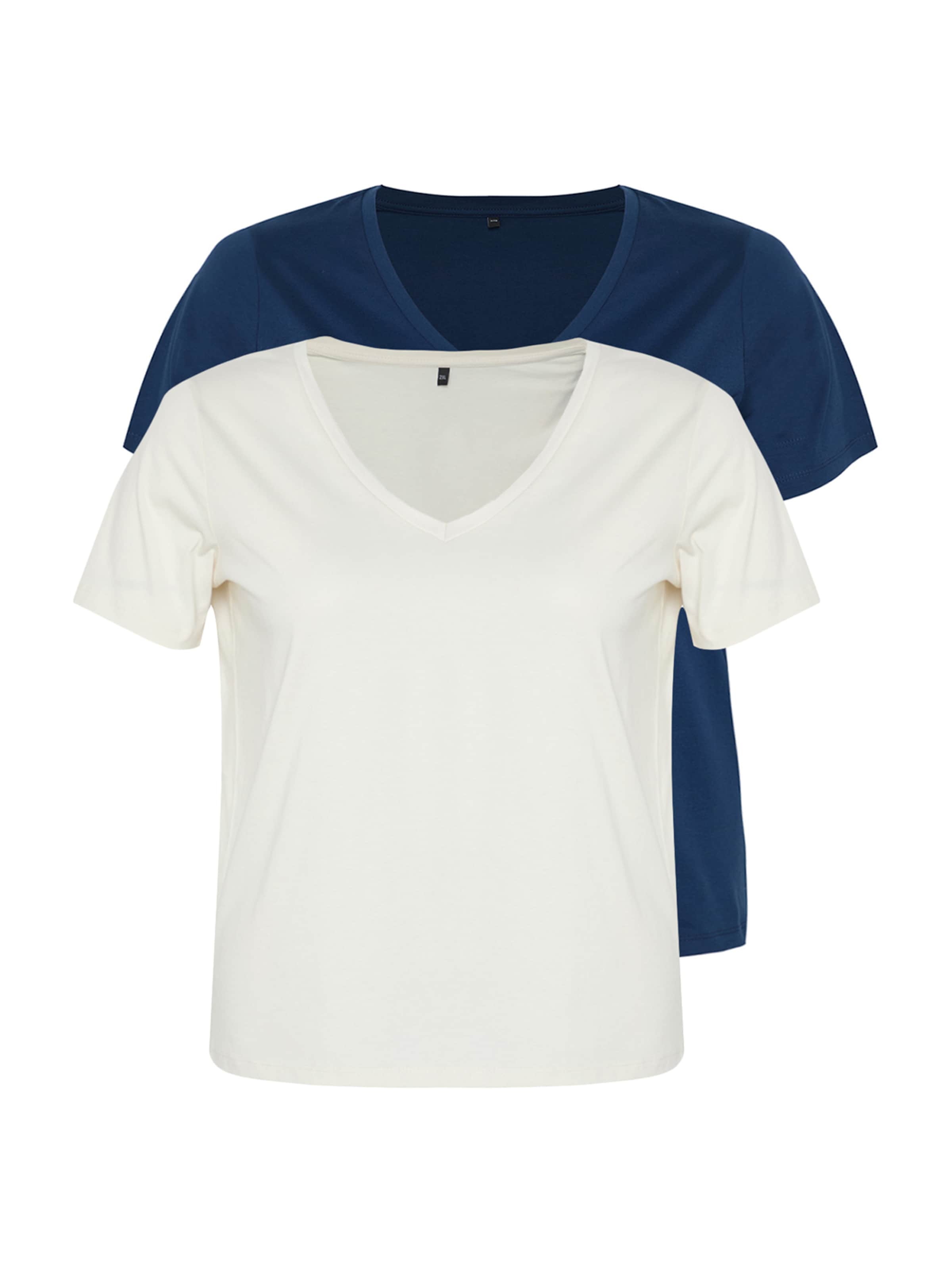 Trendyol Curve Póló - kék: elől