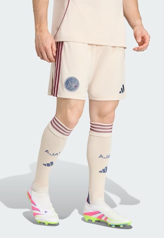 ADIDAS PERFORMANCE Regular Sports trousers 'Ajax 25/26' in Beige: front