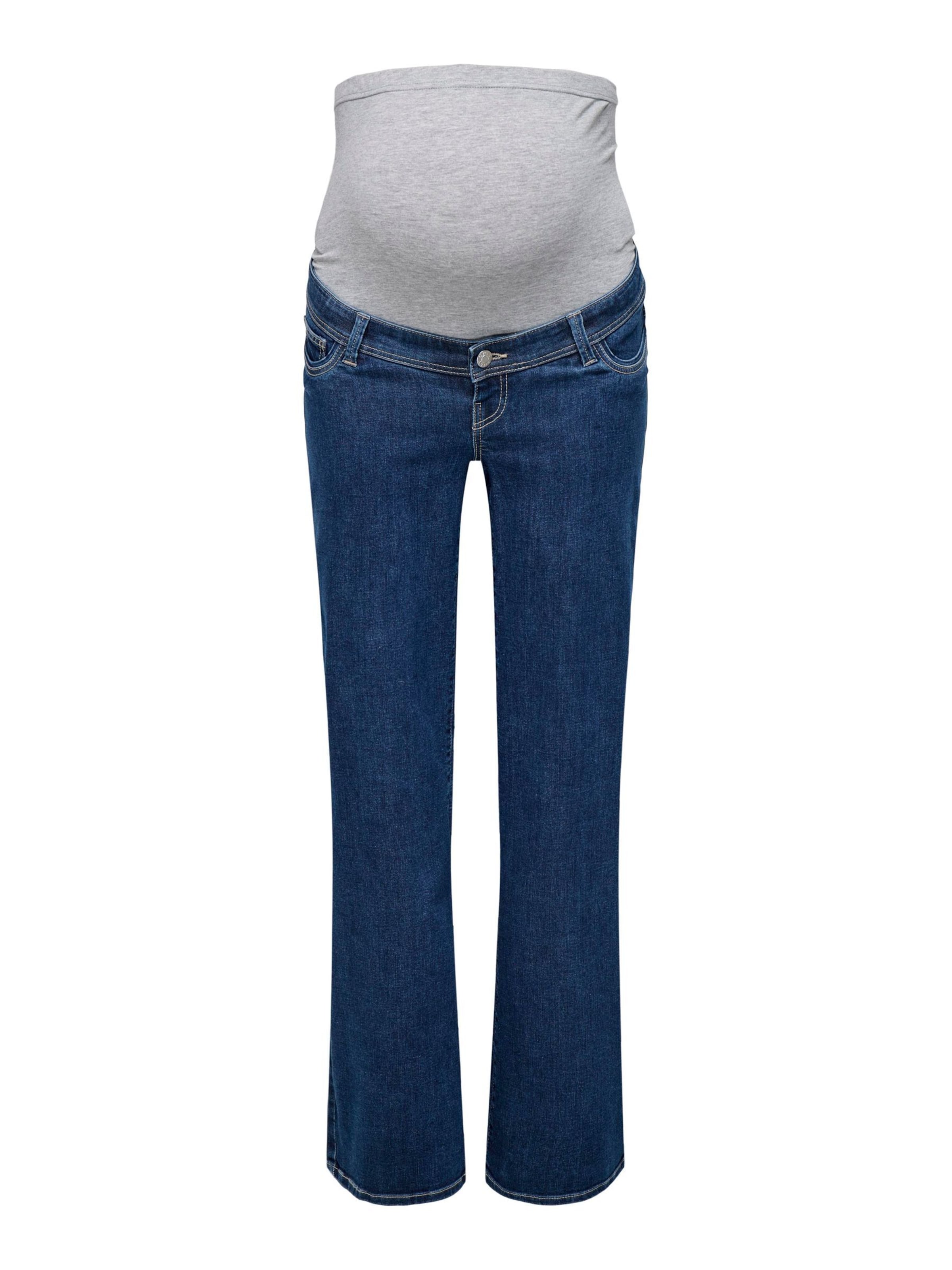 Wide Leg Jean 'OLMWauw' Only Maternity en bleu : devant