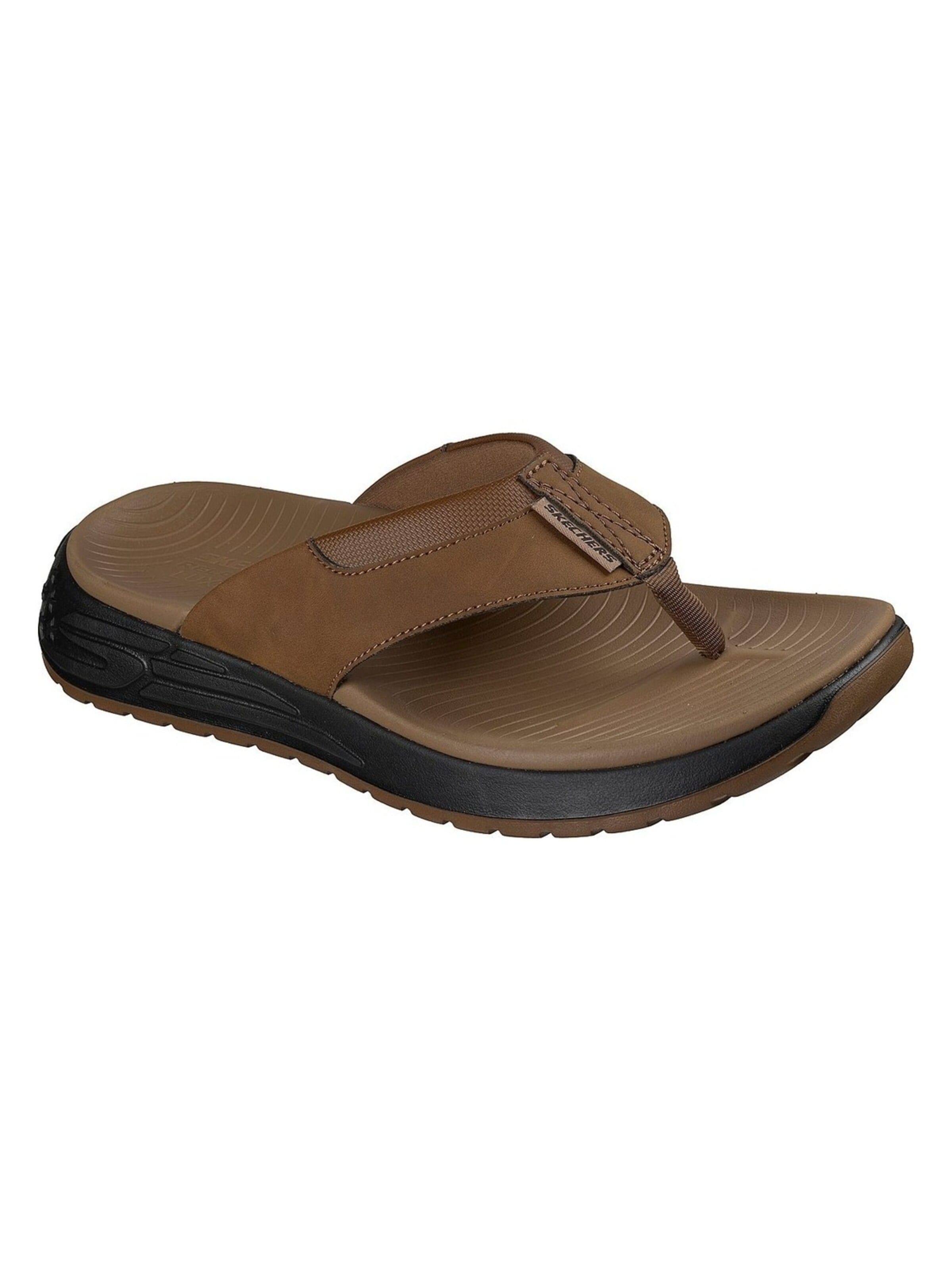 SKECHERS - Sandalias de dedo en marrón: frente