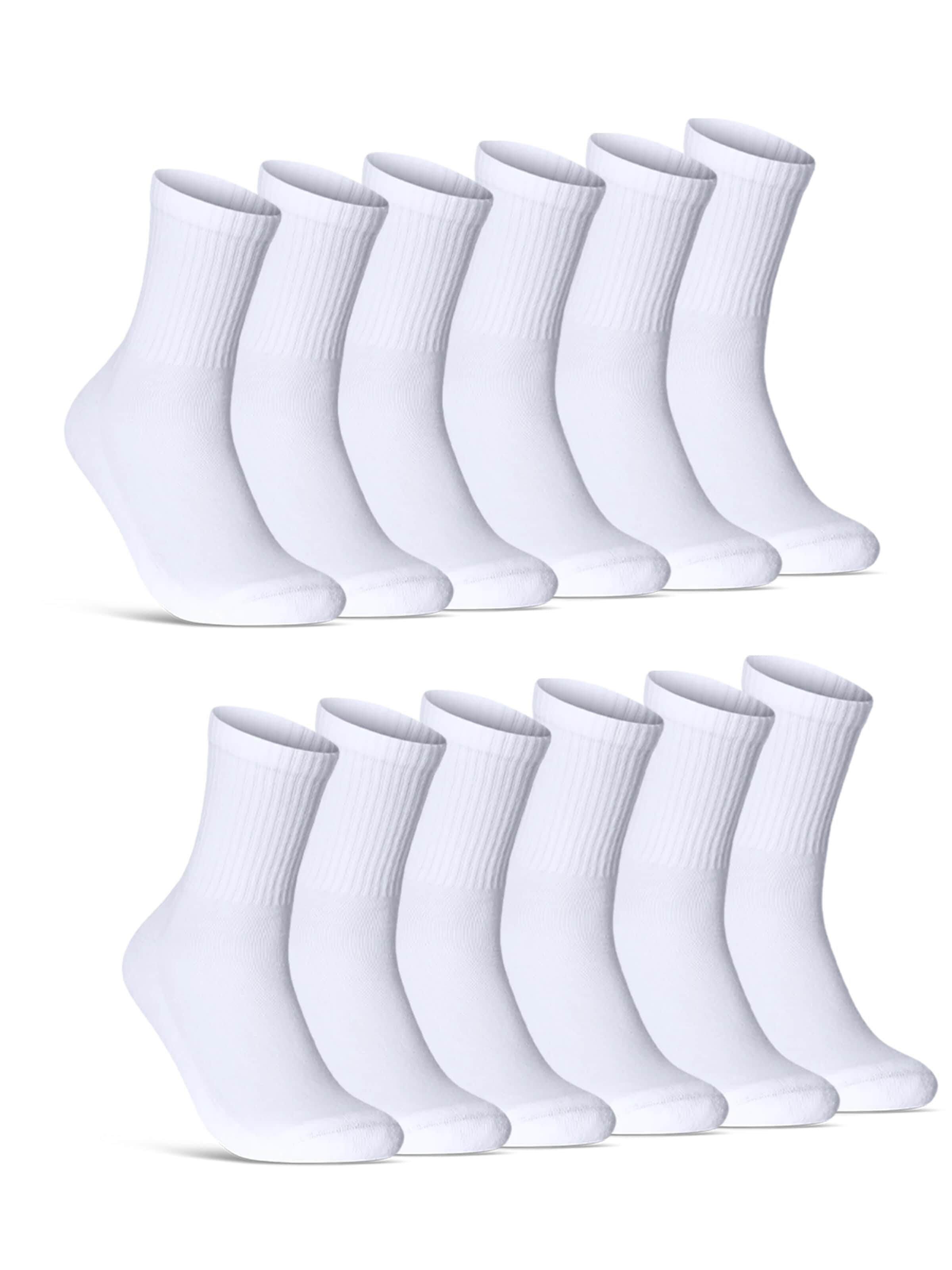 sockenkauf24 Athletic Socks in White
