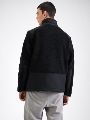 JACK & JONES Fleecejacke 'JCOECHO' in Schwarz