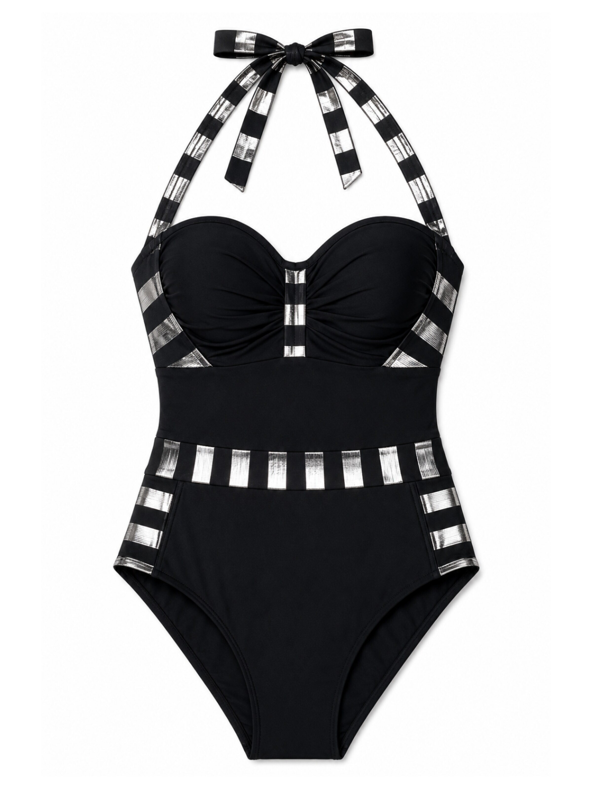 MILENKA Classic Swimsuit 'MILENKA' in Black: front
