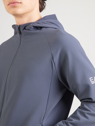 EA7 Emporio Armani Sportsweatjacka 'VENTUS7' i blå