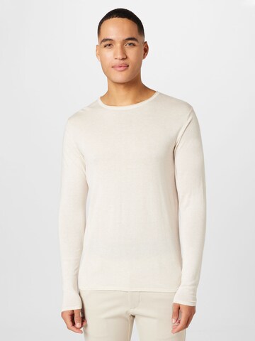 Pull-over 'Rome' SELECTED HOMME en beige : devant