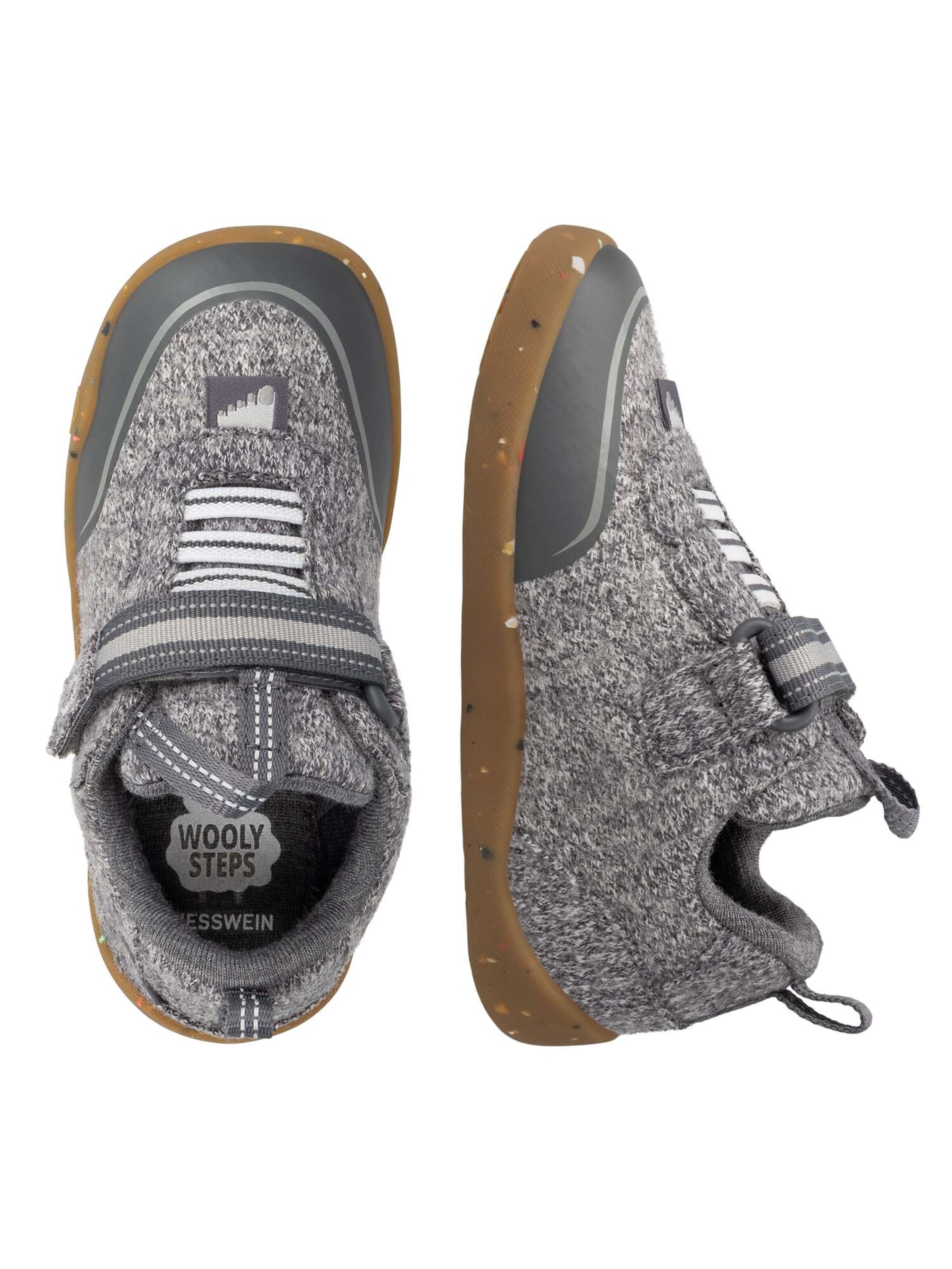 GIESSWEIN First-Step Shoes 'Wooly Steps' in Grey
