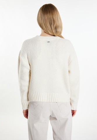 DreiMaster Vintage Knit Cardigan 'Incus' in White