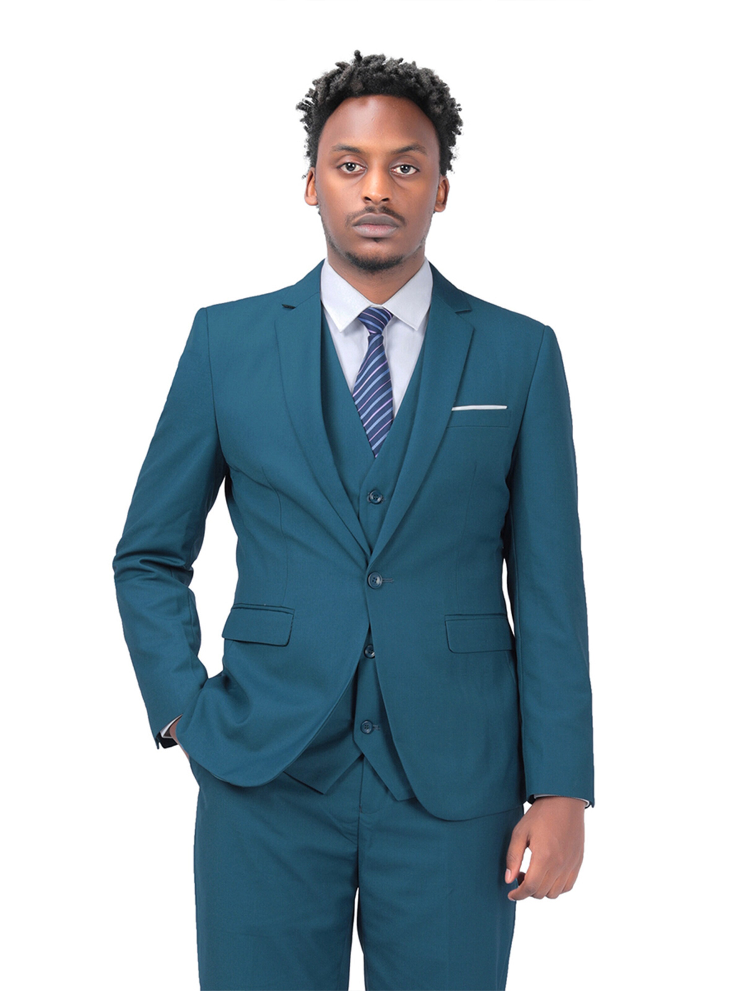 YOUTHUP Slim Fit Sakko 'Zugluft'‌‌‌‌ in Blau