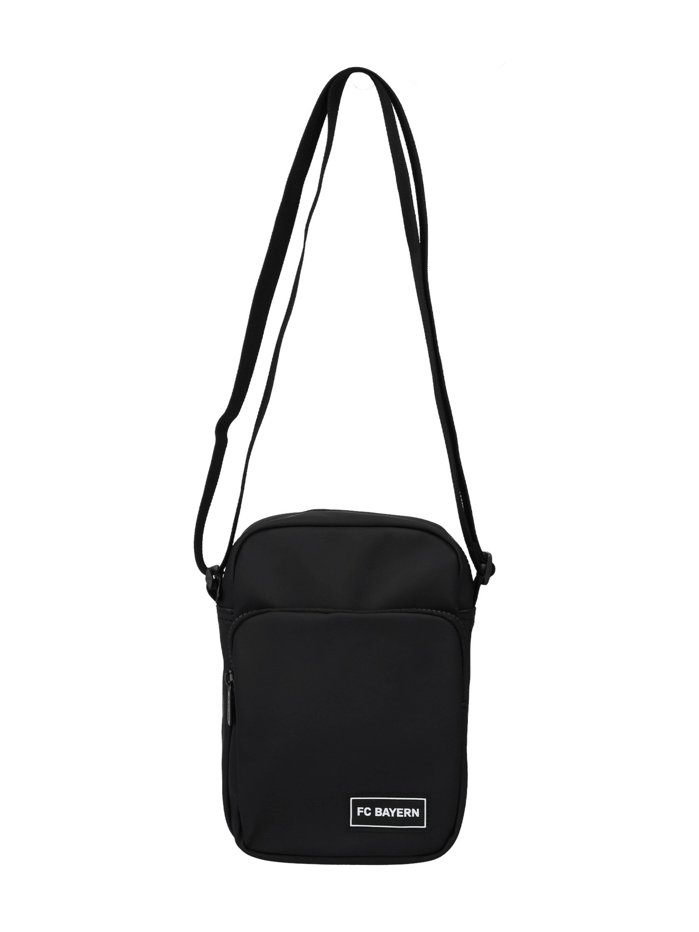 FC BAYERN MÜNCHEN Umhängetasche in Schwarz: Vorderseite