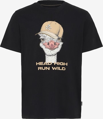 Tricou 'BHKurt' de la BLEND pe negru: față