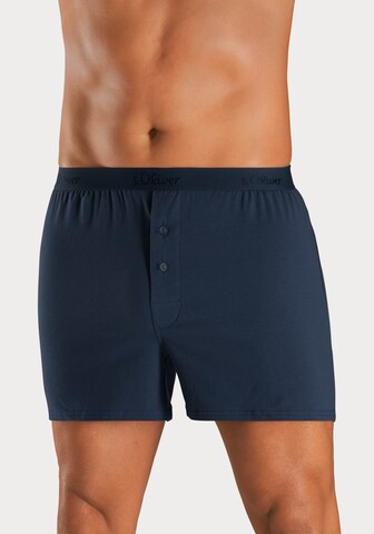 s.Oliver Boxer shorts 'Weiter' in Blue: front