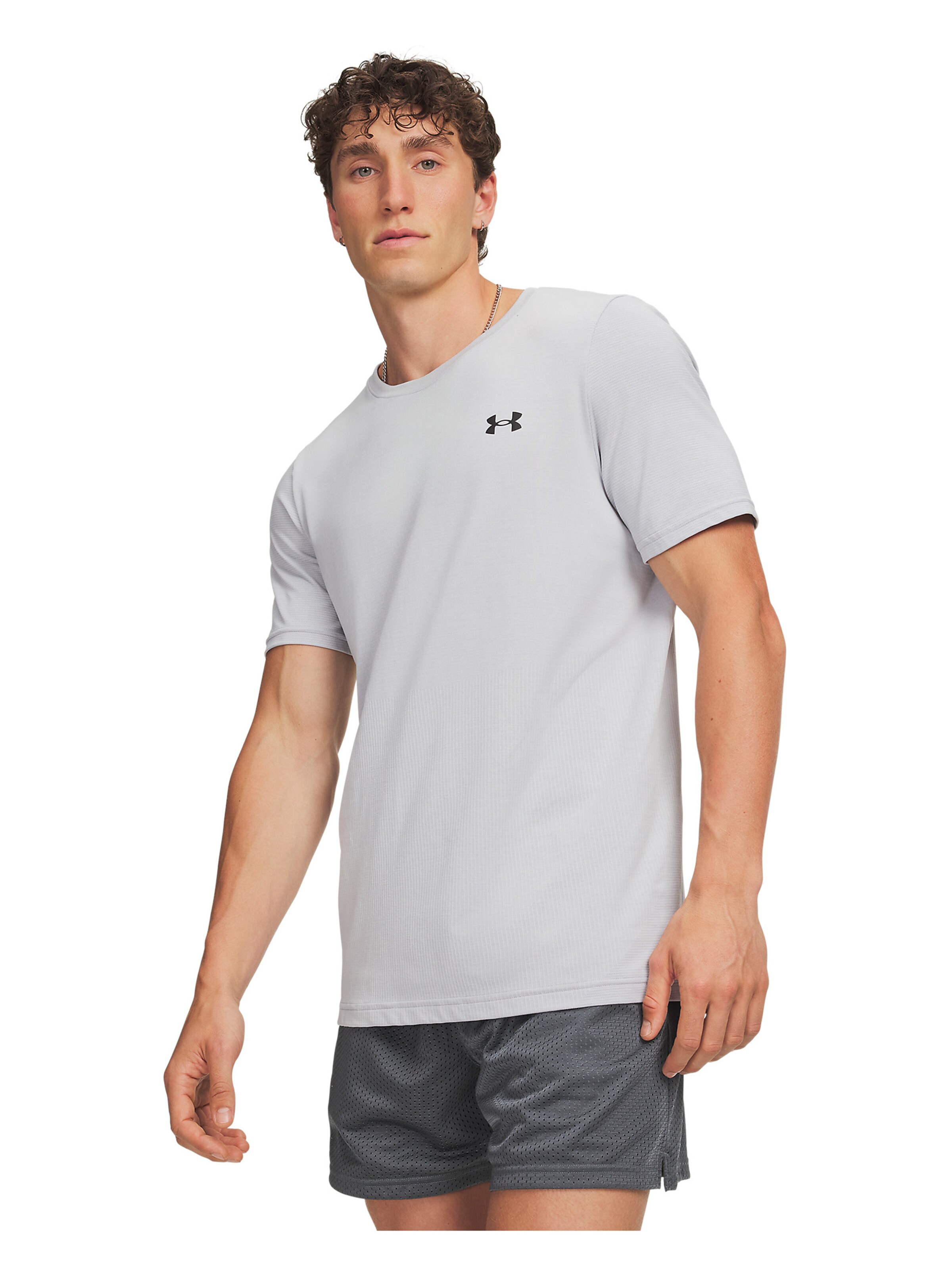 UNDER ARMOUR Performance shirt 'Elite' in Grey: front