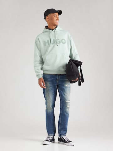HUGO - Sweatshirt 'Ditchle' em verde