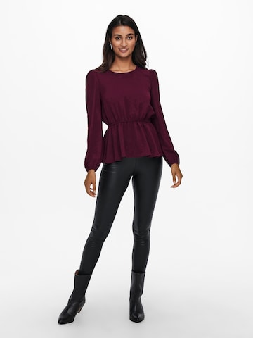 ONLY - Blusa 'METTE' em roxo