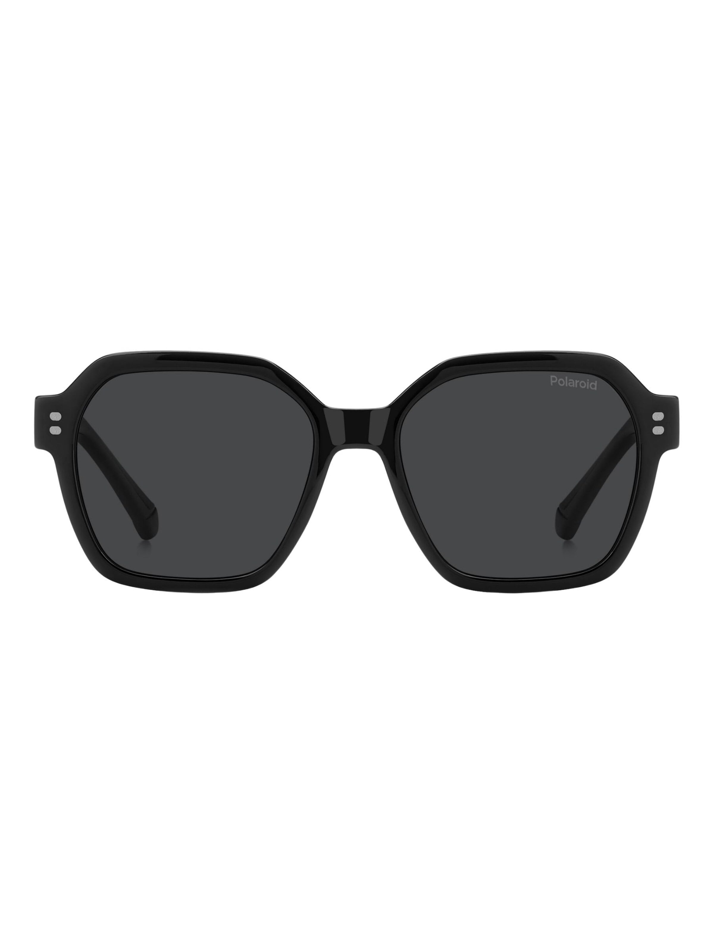 Lunettes de soleil Polaroid en noir : devant