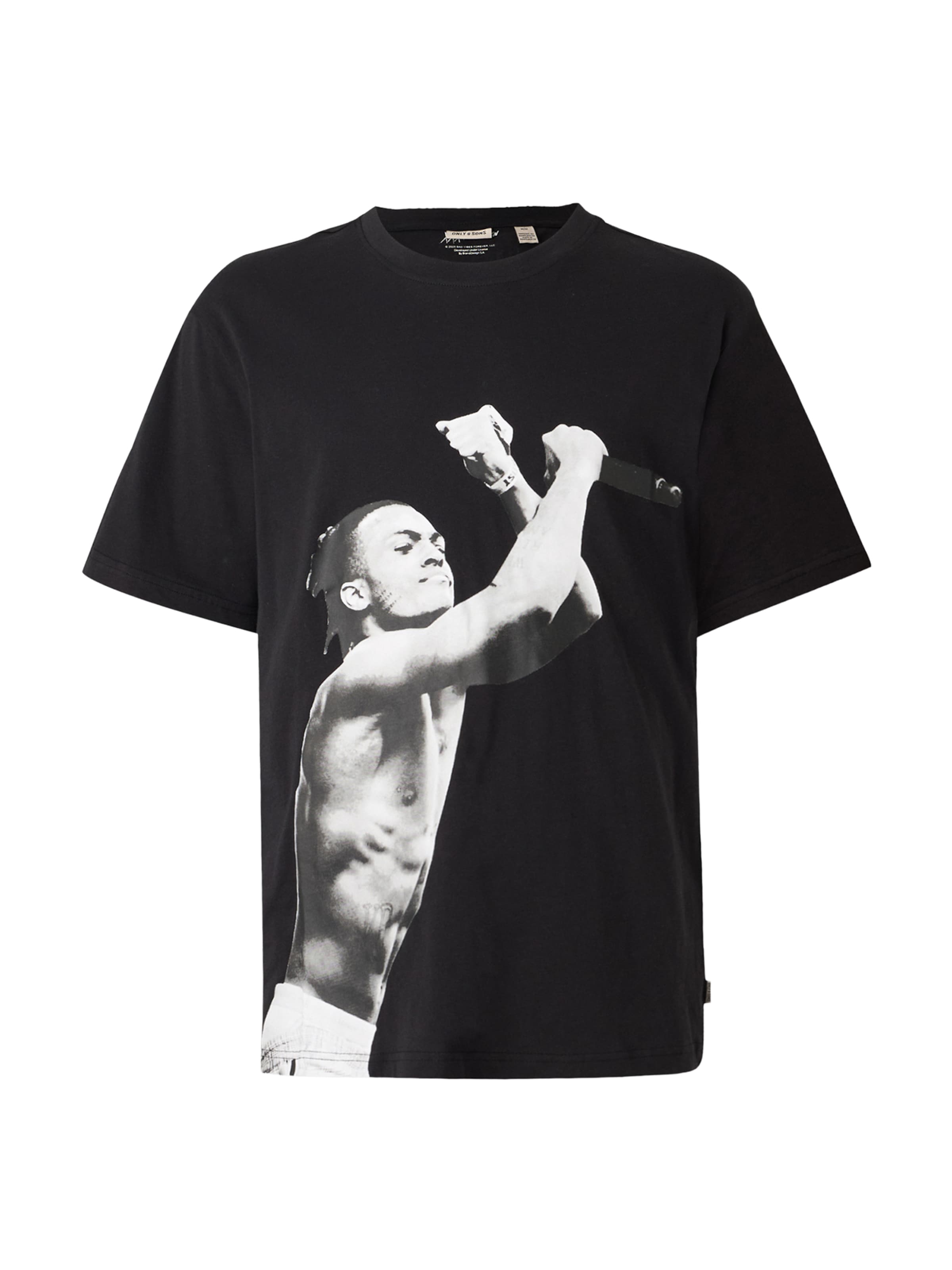 Only & Sons Koszulka 'ONSTENTACION' w kolorze czarny: przód