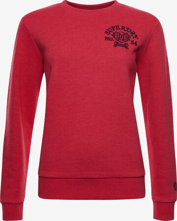 Superdry Sweatshirt 'Pride In Craft' in Rood: voorkant